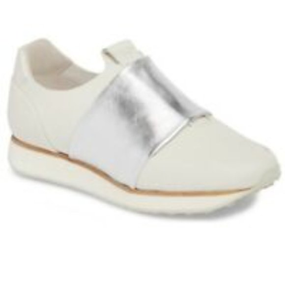 Rag and Bone Dylan Silver Metallic Athletic Shoe Sneaker 9.5 - Picture 2 of 14